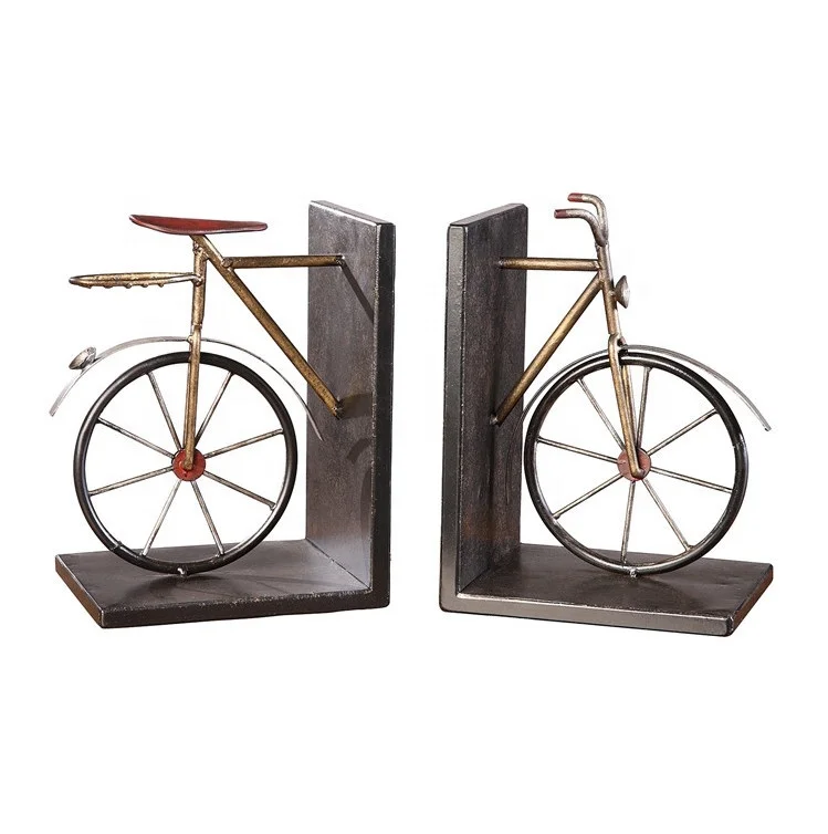 wholesale custom unique cast iron decorative antique brass aluminum metal bookends