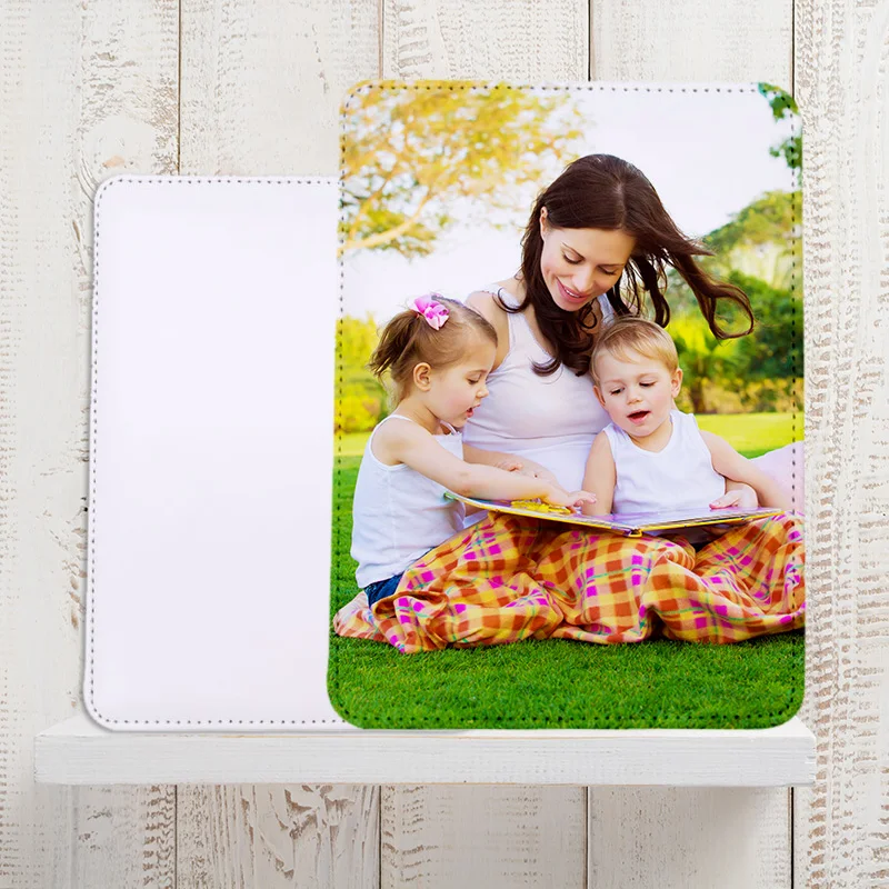 18*22cm New Arrival Custom Logo Luxury Rectangle PU Sublimation Leather Photo Frames