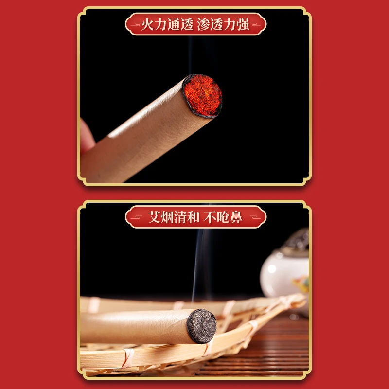 Wholesale High Quality Warm Moxibustion Pure Moxa Sticks Handmade Moxa Rolls