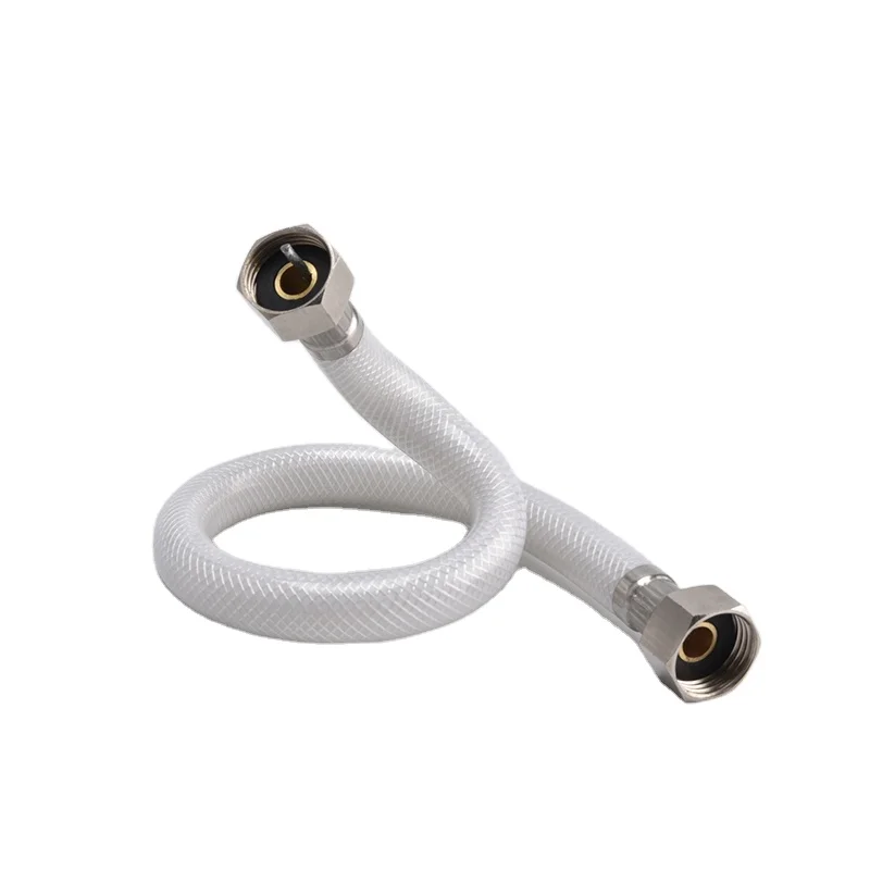Wholesale Modern Brass Sleeve Durable PVC Steel Wire Braided Hose Shower Plumbing for Bathroom Use