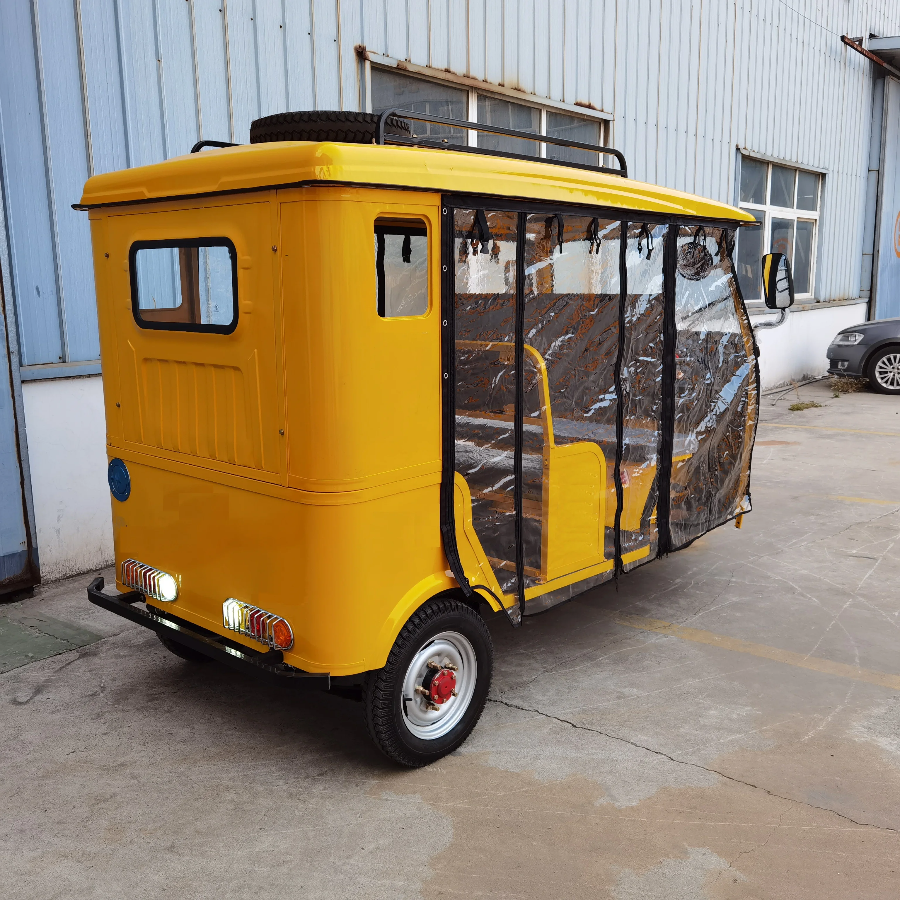 Electric Bajaj Taxi Motor Tricycle 3-Wheel Passenger Trike   Motorcycle