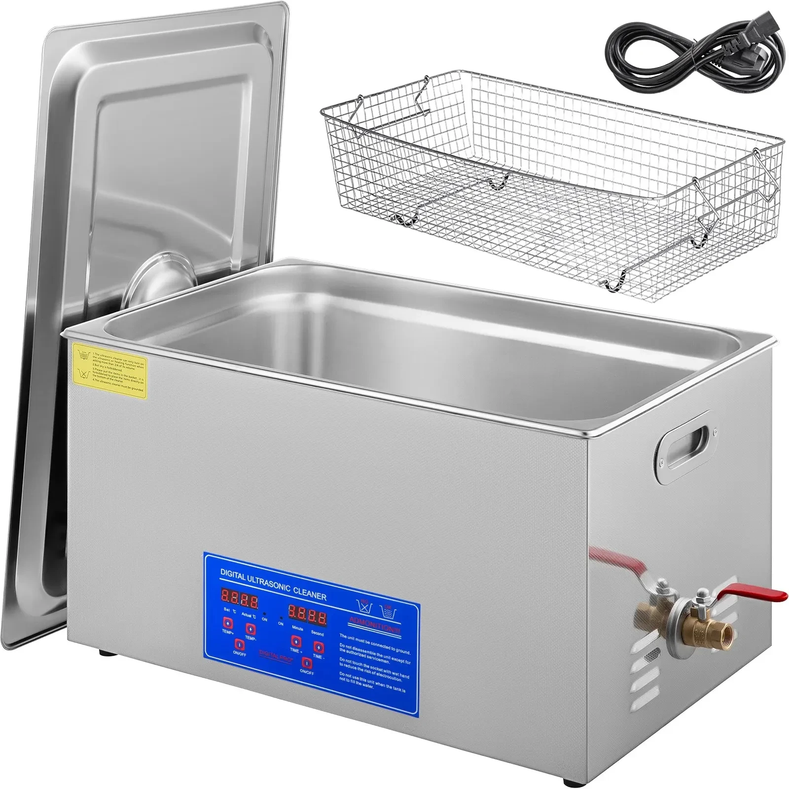 1.3L 2L 3L 6L 10L 15L 22L 30L Ultrasonic Cleaning Machine with Digital Timer & Heater