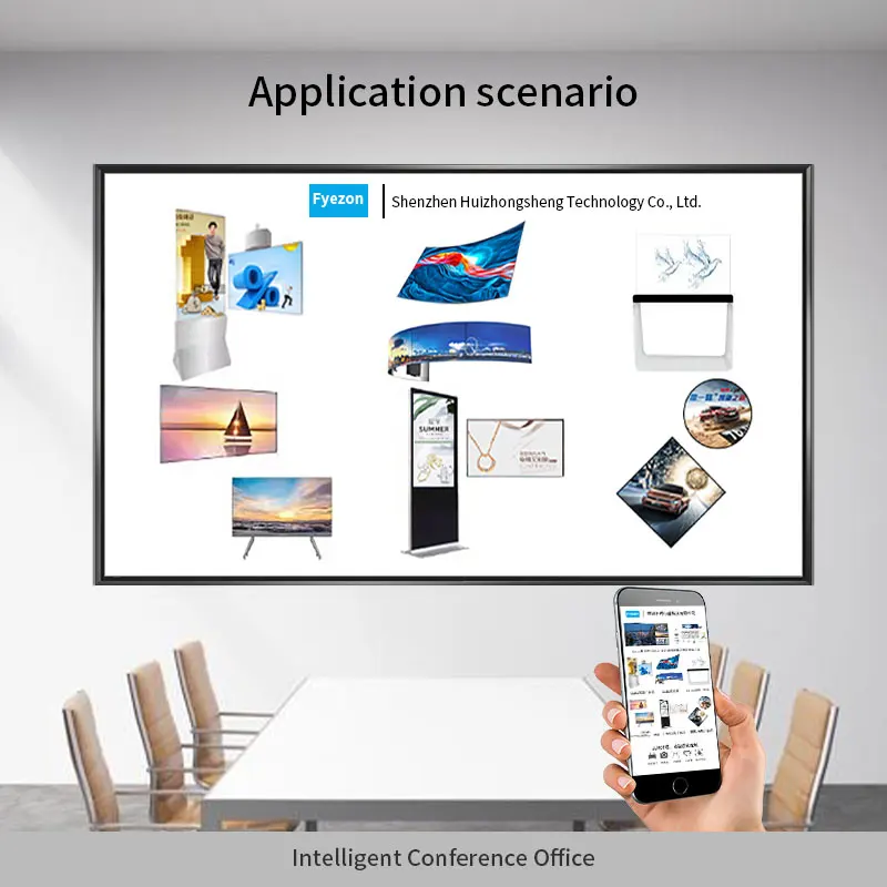 86 inch Huge Big Interactive Conference Display Business Meeting Media Player Touch Screen Tracking Voice Camera Smart Screen