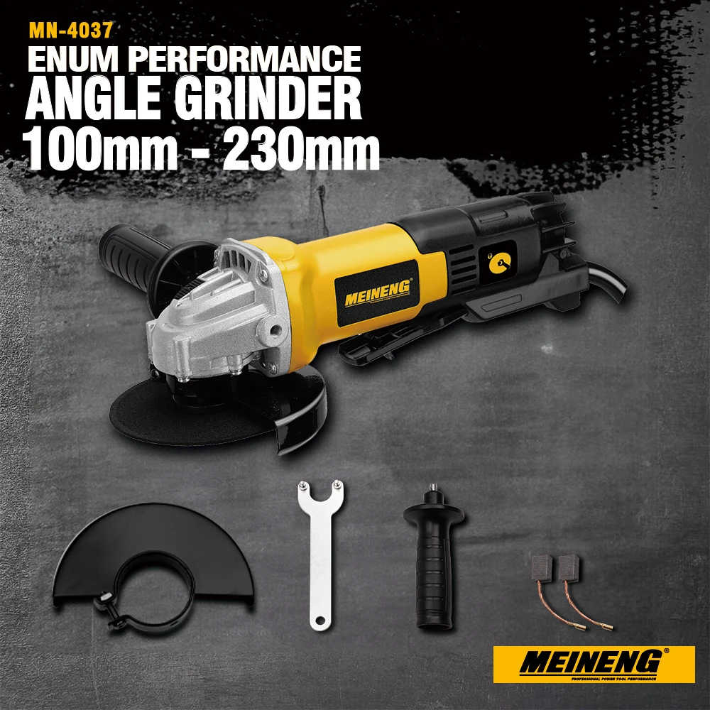 Professional 125mm Electric Angle Grinder Industrial Power Tool for Polishing Cutting & Polish Trigger Switch Type