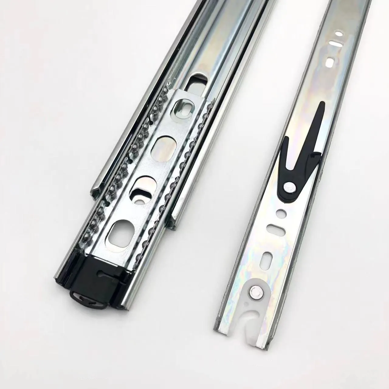 sliding metal box kitchen drawer basket cabinet drawer channels soft close drawer slide rail