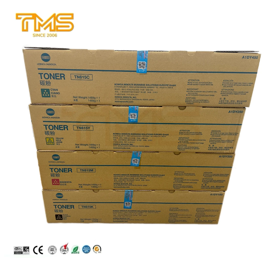 TN615 Original  Konica Minolta Toner  Cartridge TN615 C8000 C7000 C6000 C6500 Toner original A1DY230 A1DY430 A1DY450