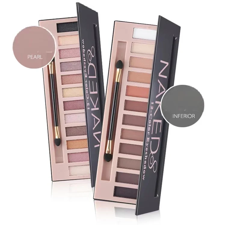 Queens factory  Hot Selling 12 Colors Smokey Makeup Eyeshadow Palette Long Lasting Waterproof Eyeshadow Palette