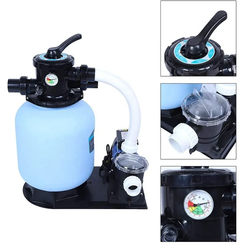 Above Ground Swimming Pool Filtration System Filter and Pump Combination Salt Chlorine Generator for Above Ground Swimming Pool