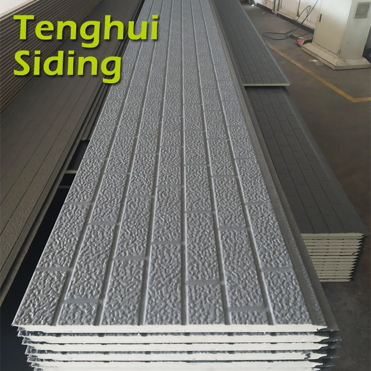 16mm Decorative PU Foam Sandwich Panel Insulated Metal Carved Exterior Wall Panel