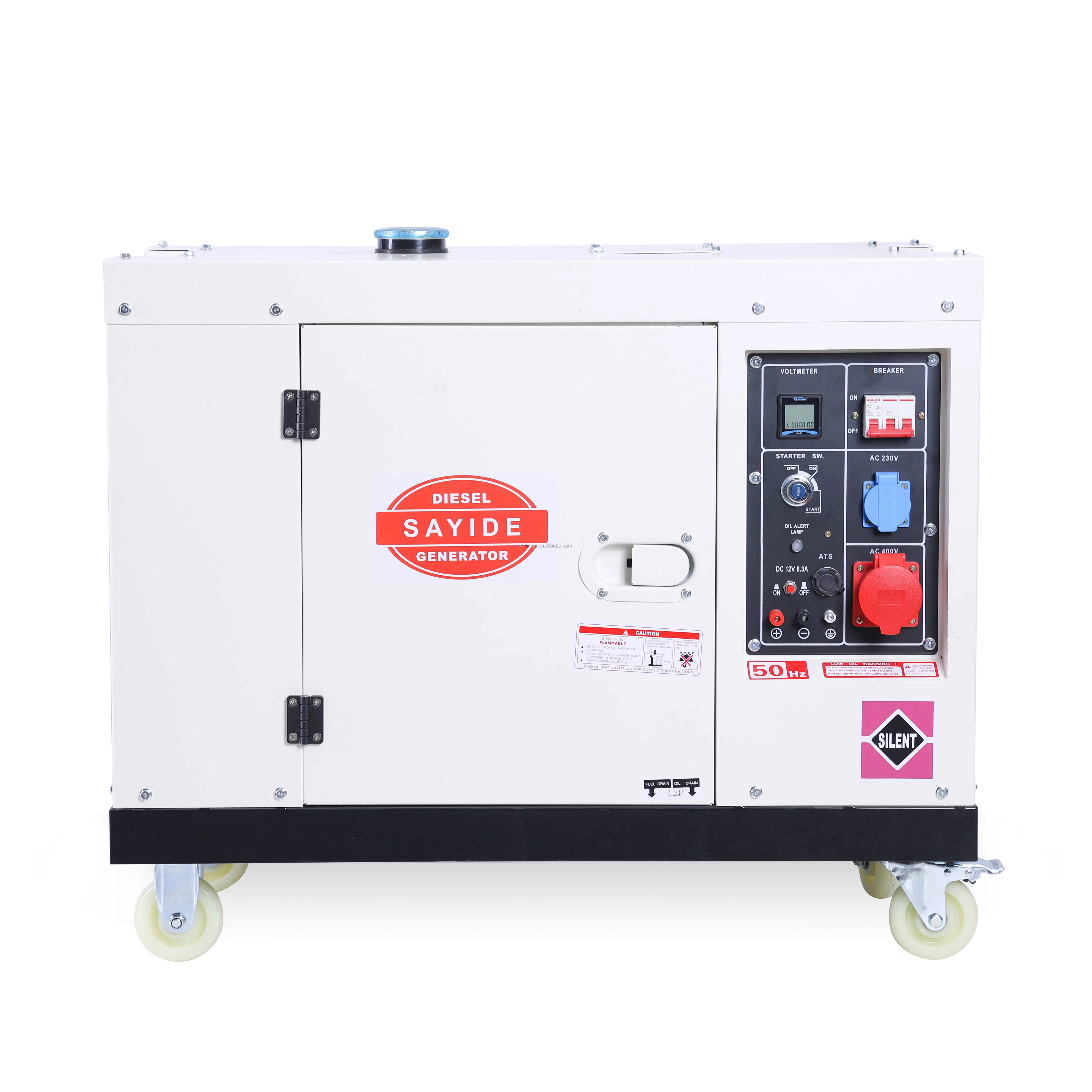 50/60Hz 10kva silent diesel generator single phase sound proof diesel generator 10kva generators