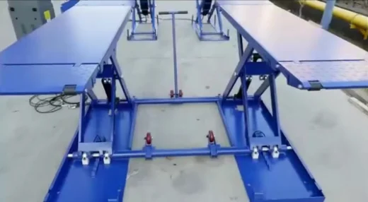 3200kg lifting capacity double Mid-rise mobile scissor lifts car hydraulic lift