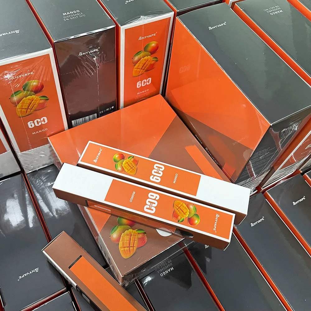 Anyvape Custom elf 800 pufs Wholesale Cartridge Display Packaging Box for Vape Pen Electronic Cigarette 800 Vape Box