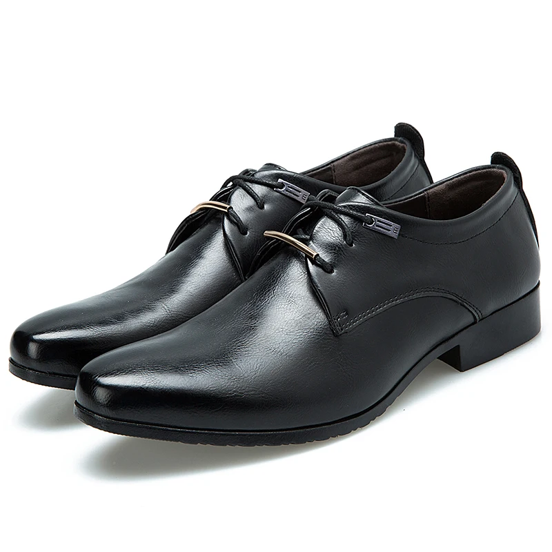 
 Осень 2021 новый деловой костюм для мужчин в британском стиле из матовой кожи на шнуровке; Повседневная обувь; Модная мужская и женская обувь  