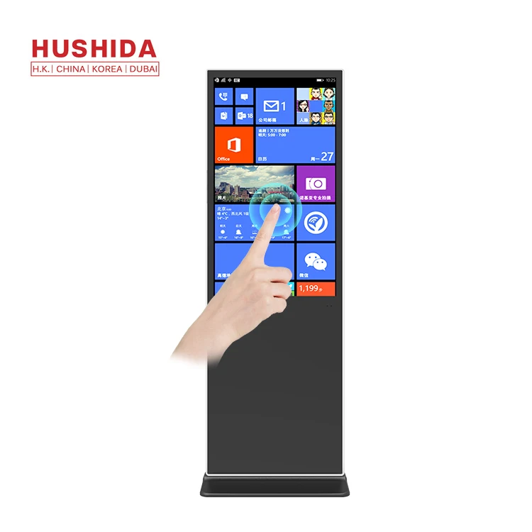 Custom 55 inch indoor touch screen lcd digital signage advertising floor standing digital signage kiosk