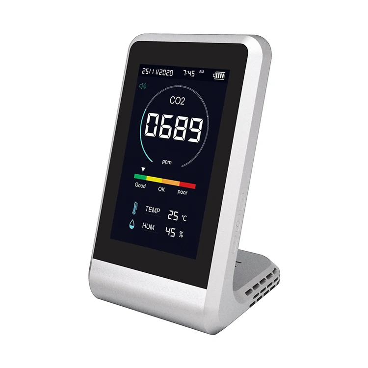 Co2 Detector Desktop Home Carbon Dioxide Portable Mini Air Quality Monitoring