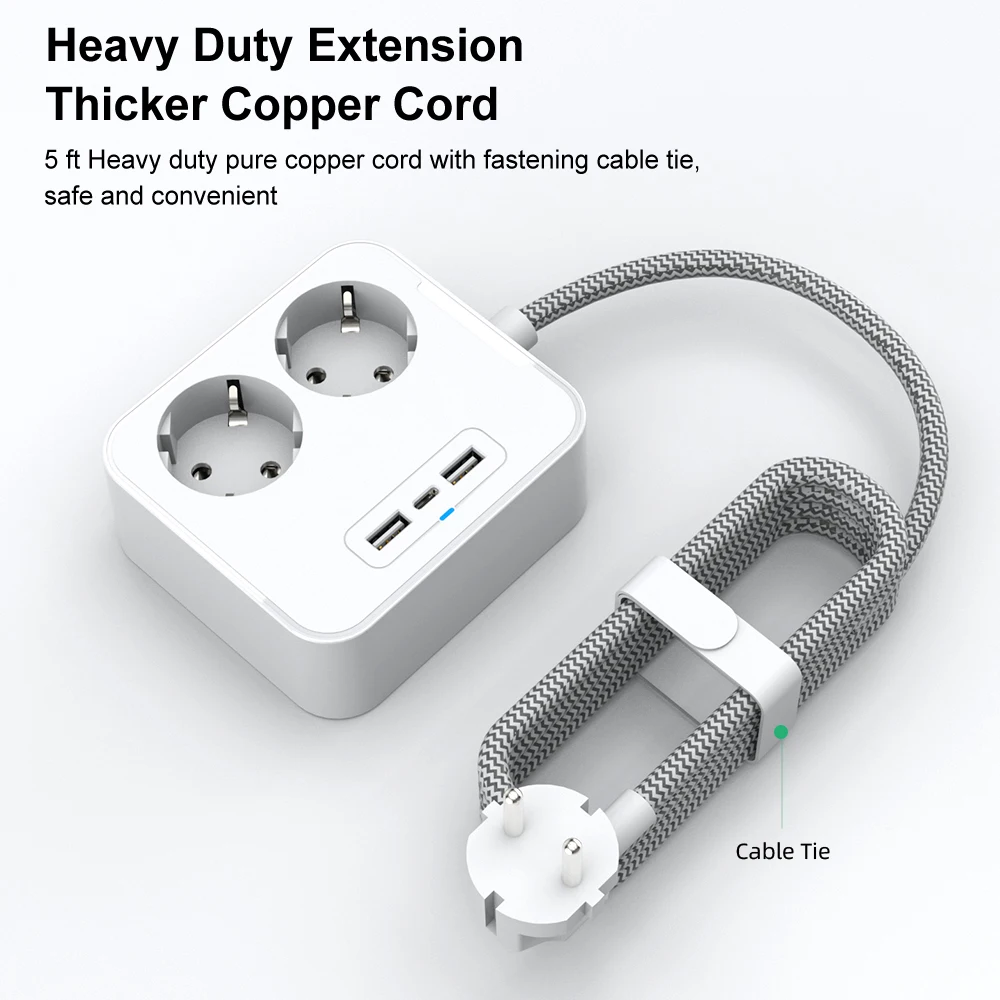  Универсальный 250V 16A USB cextension гнездо Lead переходник удлинитель с защитой от перегрузки переключатель 2 ЕС стандартный разъем