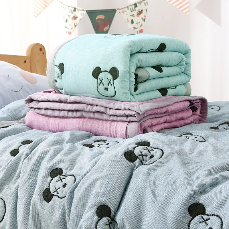 Premium Soft Baby Quit Pure Cotton Ten-layer High Density Gauze Multi-Function Baby Products Newborn Baby Sleep Quit