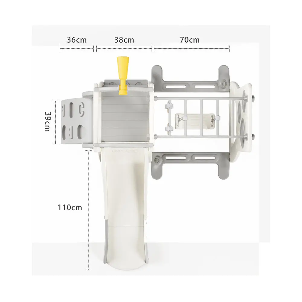 Secure Indoor Baby Slide And Swing Escorregador Infantil Plastic Swing For Children