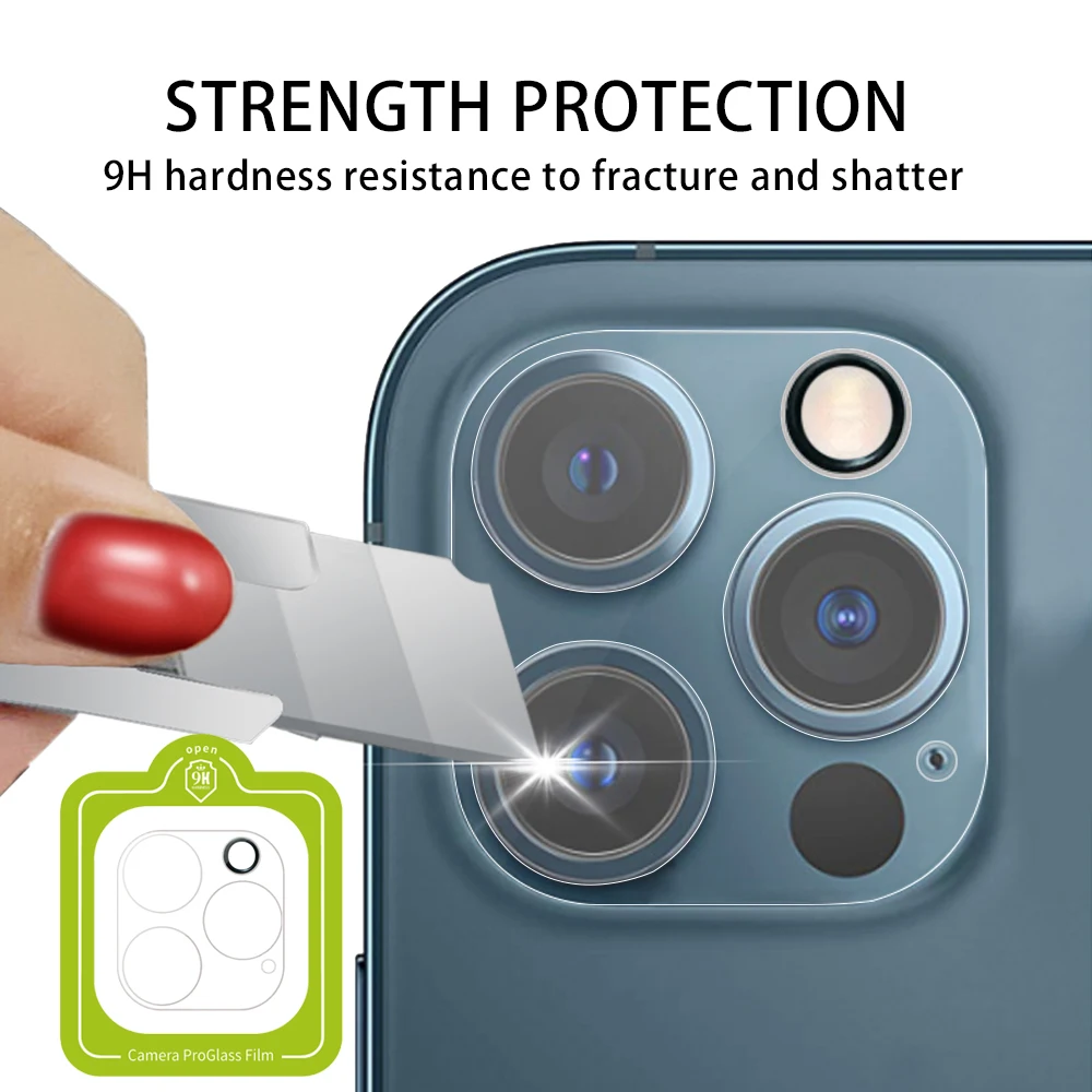 
Phone Camera Lens Protector 9H Flexible Glass Lens Screen Protector 0.2mm HD Camera Lens Film for iPhone 13 / 12 