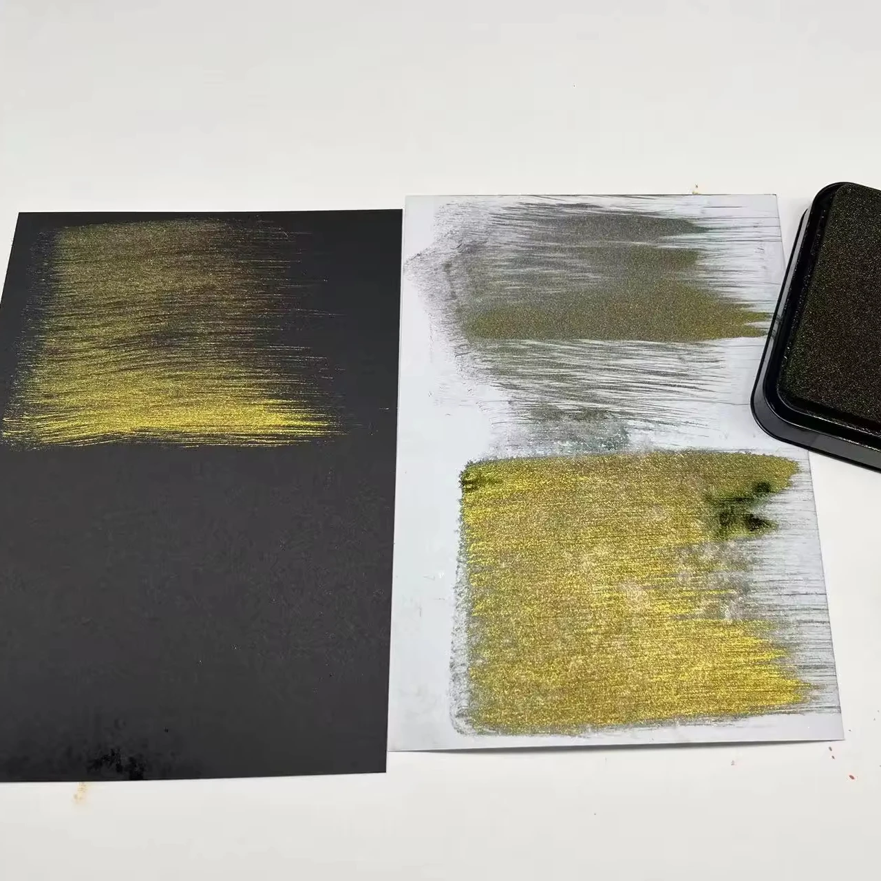 Wholesales Craft Oxide ink with gold shimmer pad stamps printing for Kids Scrapbooking Painting