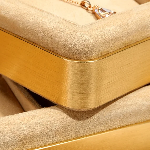 VANLOCY Factory Wholesale Spot Jewelry Display Suede Necklace Earrings Bracelet Ring Display Jewelry Tray Ring Stand