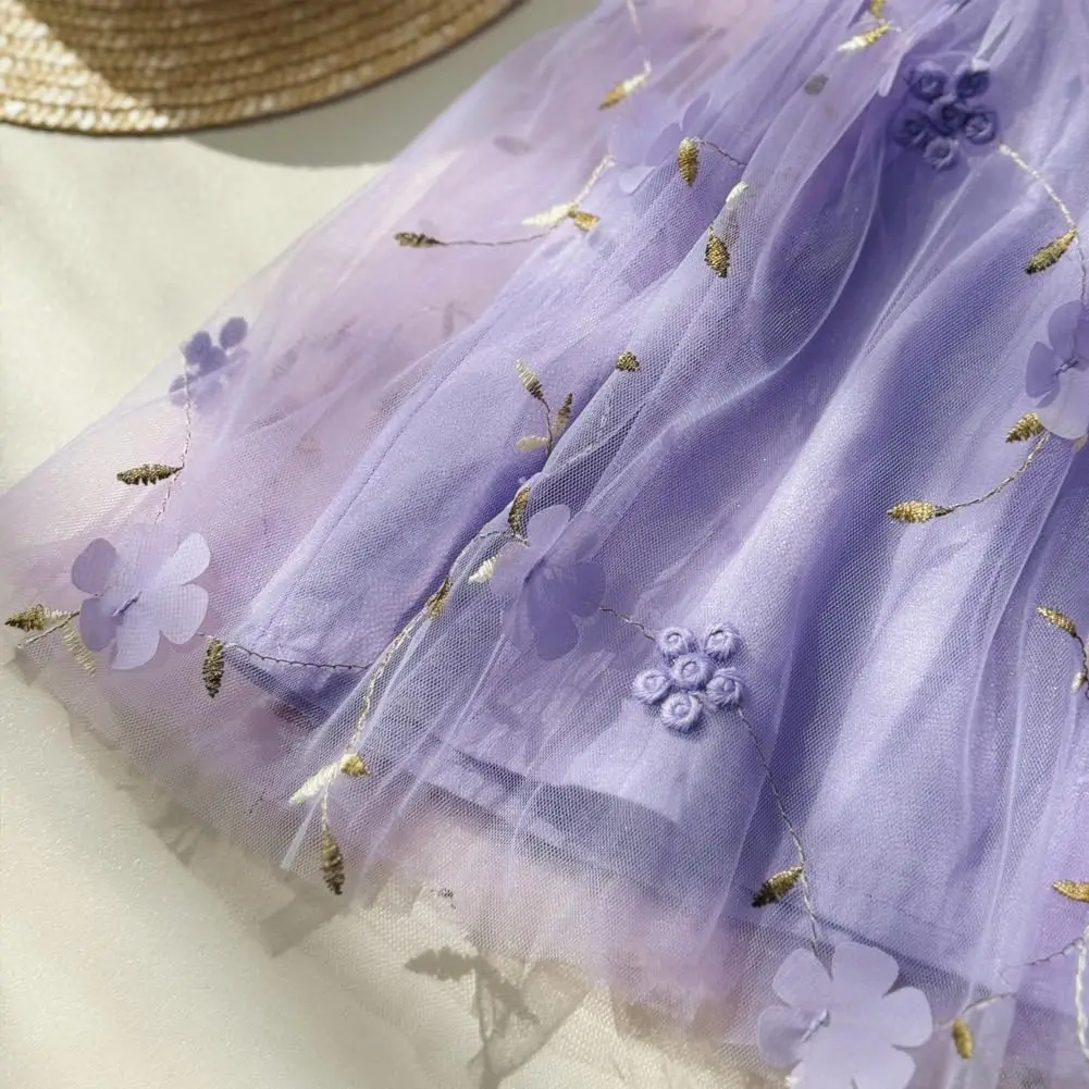 2024 Hot Baby Girls Tutu Dress Sleeveless Flower Layered Tulle Birthday Floral Princess Party Tulle Chiffon Ballet Girl Dresses