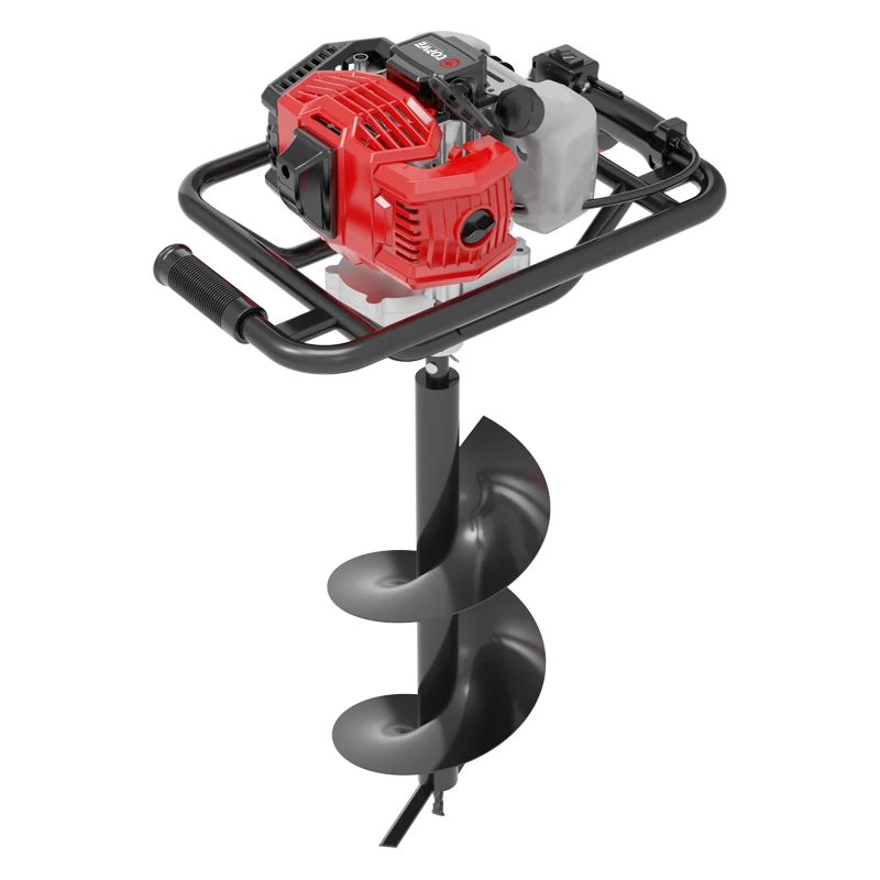 TOPWE Top Ranking Earth Drilling Machine 52cc Earth Drilling Machine 2-stroke Auger For Earth Drilling