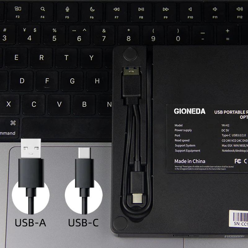 Тонкий портативный внешний CD-привод Type-c USB 3 0 привод CD/Dvd +/-Rw DVD Rom записывающее устройство горелка для ноутбука настольного ПК
