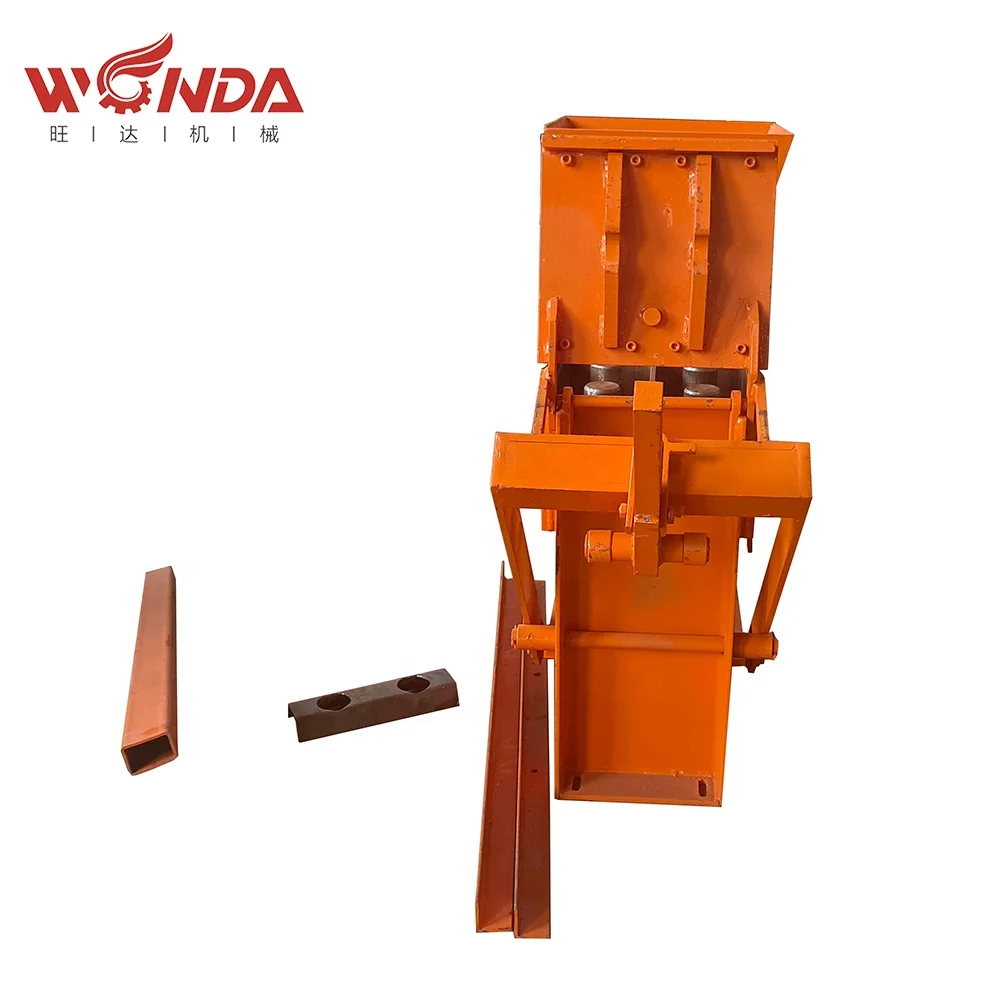 Manual hand press compressed earth brick machine earth brick making machine interlocking