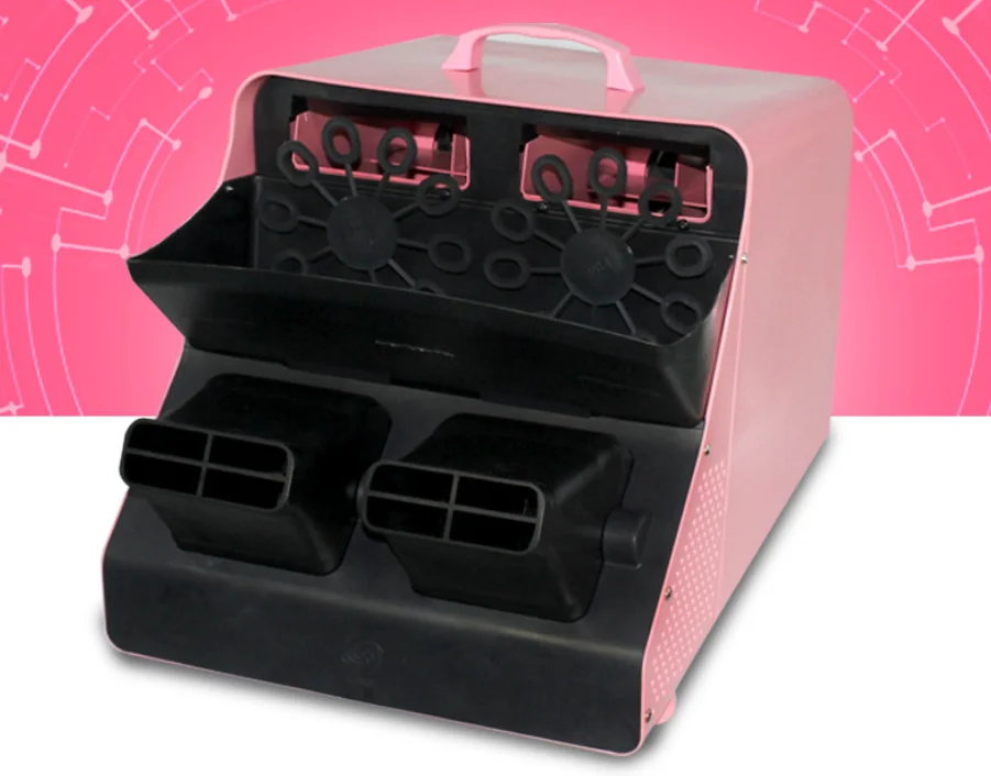 Christmas Party Wedding Flight Case For Club Liquid Stage Fog Smoke Bubble Machine YS-190