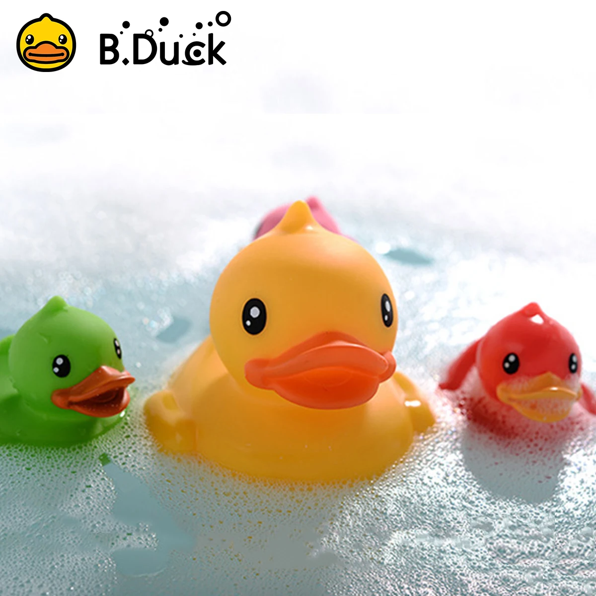 Детская игрушка для ванны, мини-утка, животное, светодиодный светильник для украшения
