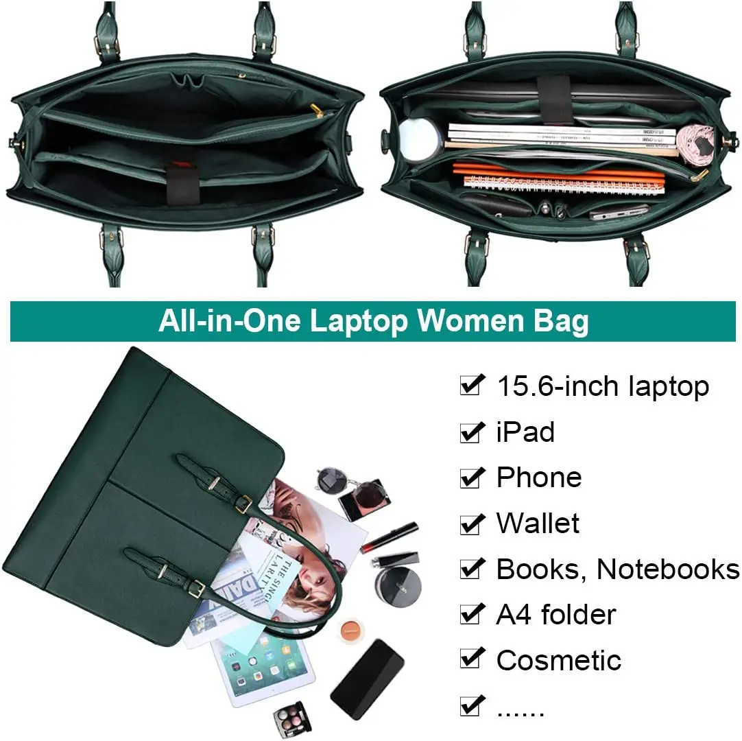PU leather 15.6 inches laptop bag premium laptop bags for women