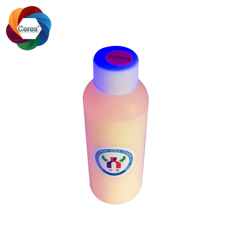  Китайские невидимые флуоресцентные чернила Ceres UV для принтера желтые красные синие зеленые оптовая продажа и