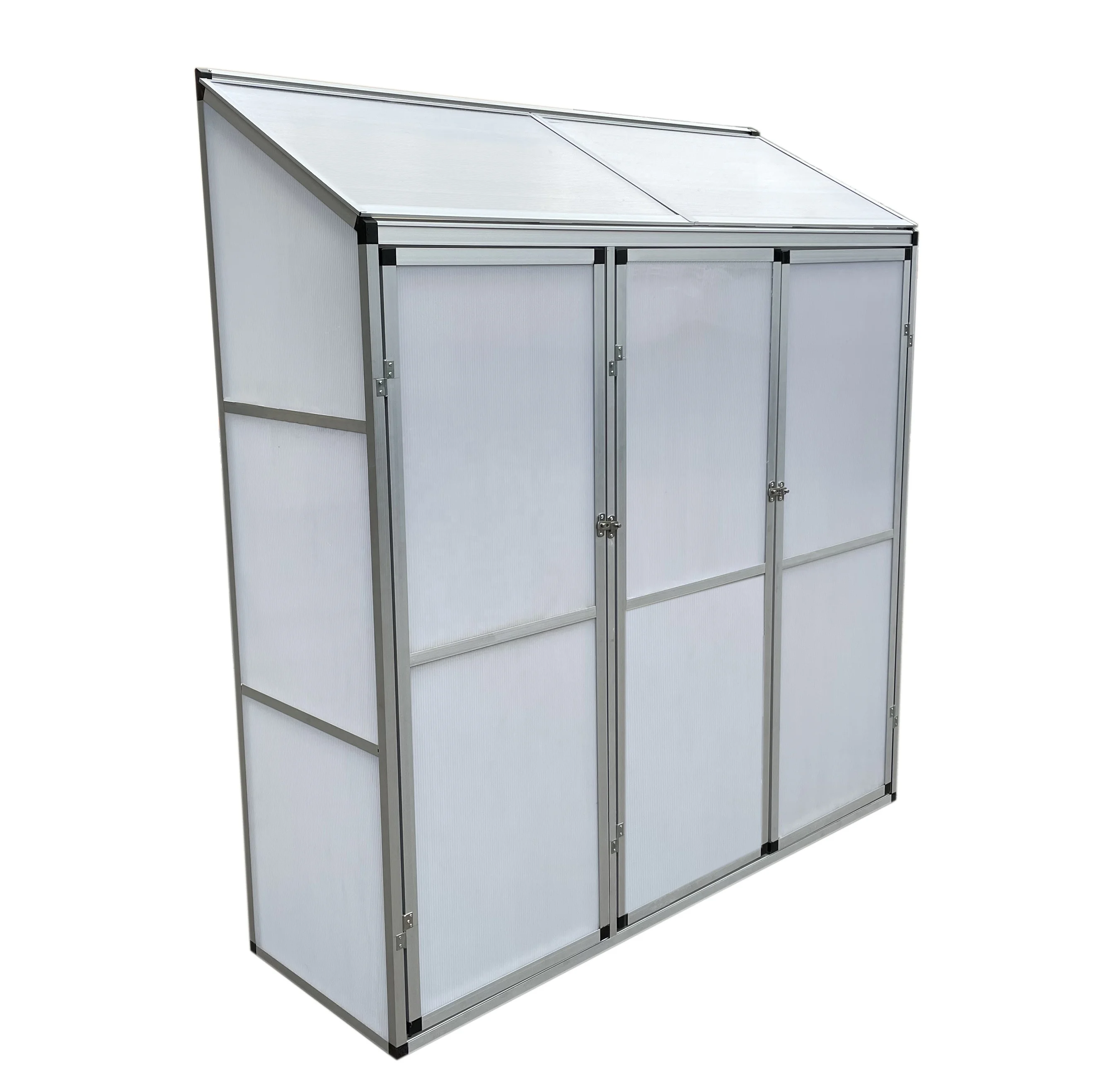 Popular Outdoor Green House Polycarbonate Aluminium Frame Garden Greenhouse For Flower And Seed