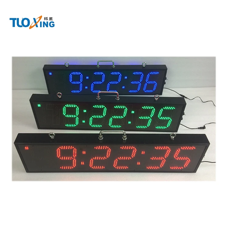 6 inch 6 digits led sports timing race timer