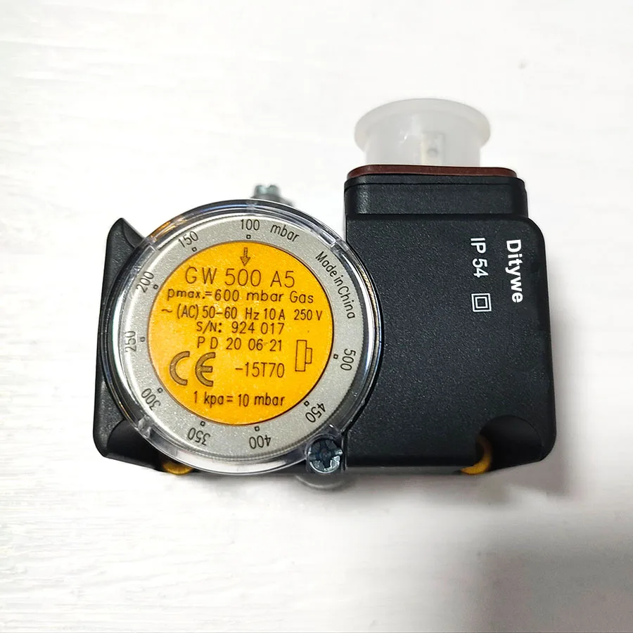 GW500A5 pressure switch for air and gas GW 500 A5 for DUNGS actuators and DMV double solenoid valve, burner spare parts
