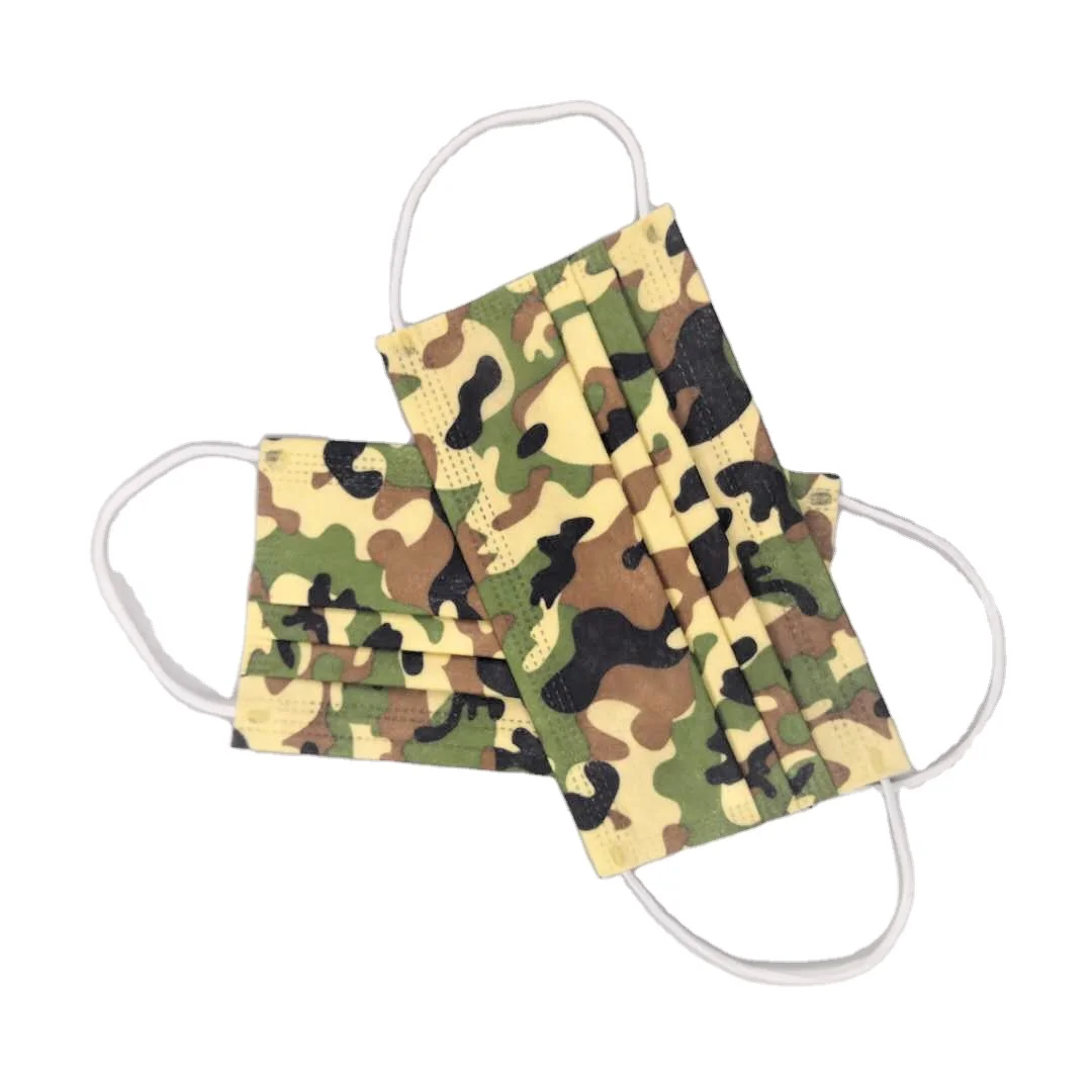 
 Камуфляжная одноразовая маска для лица с принтом, маска для лица с CE  
