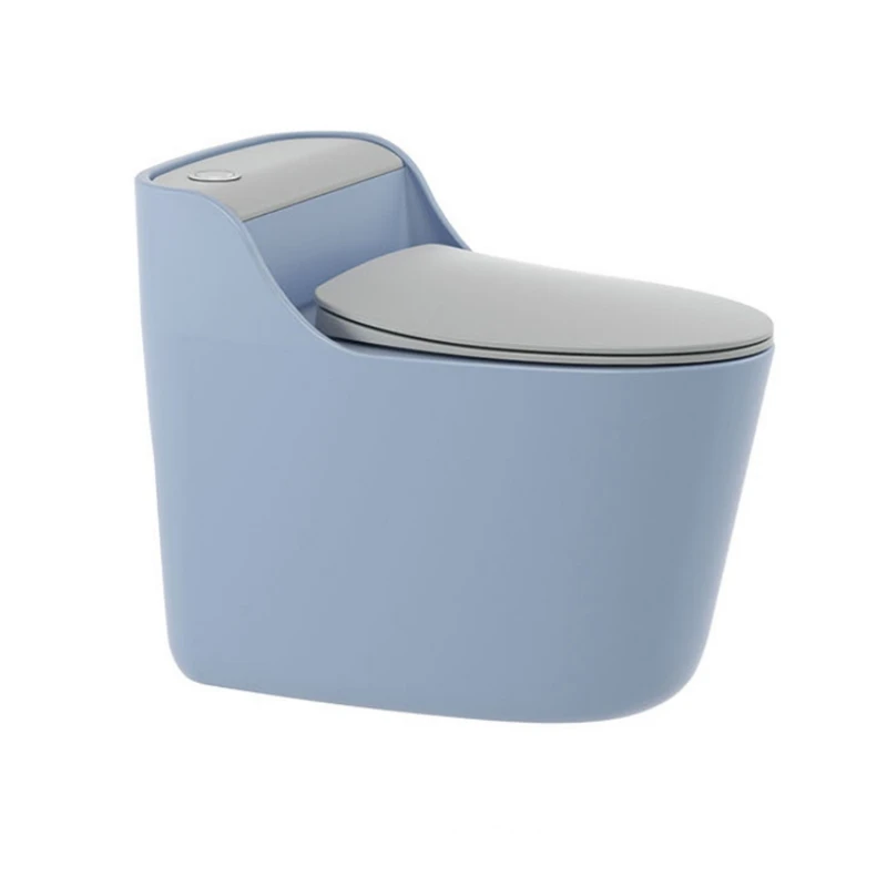 Bright Colored Wc One Piece Egg Shape Toilet New Model 2024 Wc Toilets