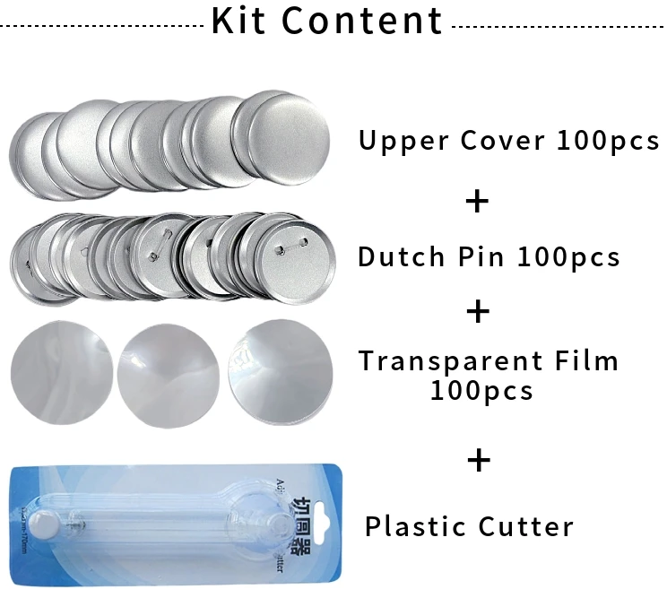 Plastic Round Pin Badge Making Machine Kit  School Badge Making for Making Round Badge