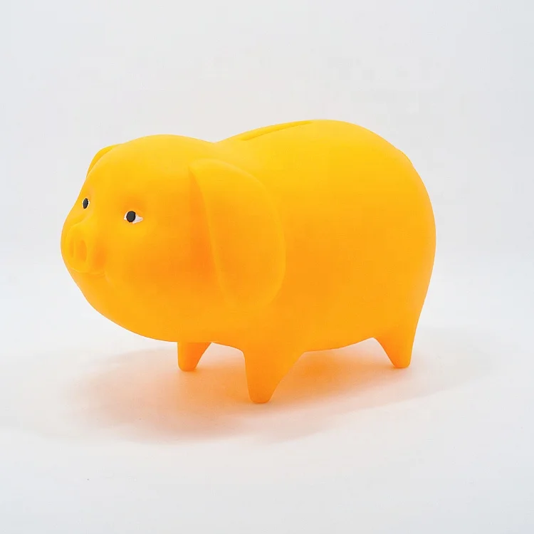 Wholesale Promotional Custom Plastic Kids Safe Cute Pig Shape Piggy Bank