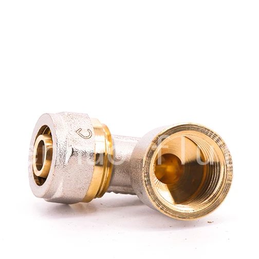 Brass Equal Male Elbow with Mobil Nut Press Fitting Hexagon Female Stainless Steel 304 Forged 16 18 20 25 26 32 Mm CW617 Brass