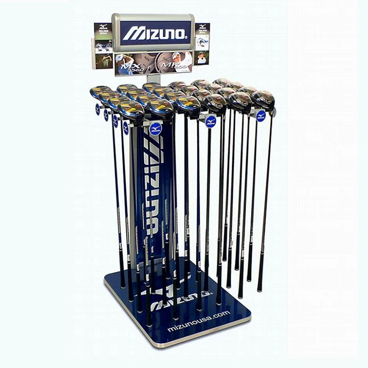 retail store exhibition metal golf club display holder stand rack
