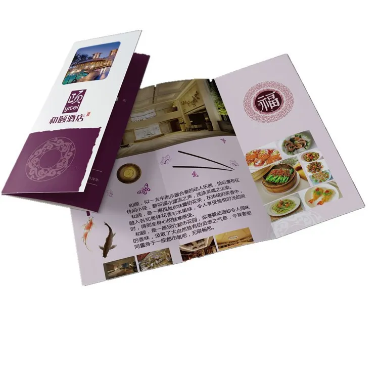 Wholesale custom printing luxury folding brochure flyer service print instruction booklet user manual