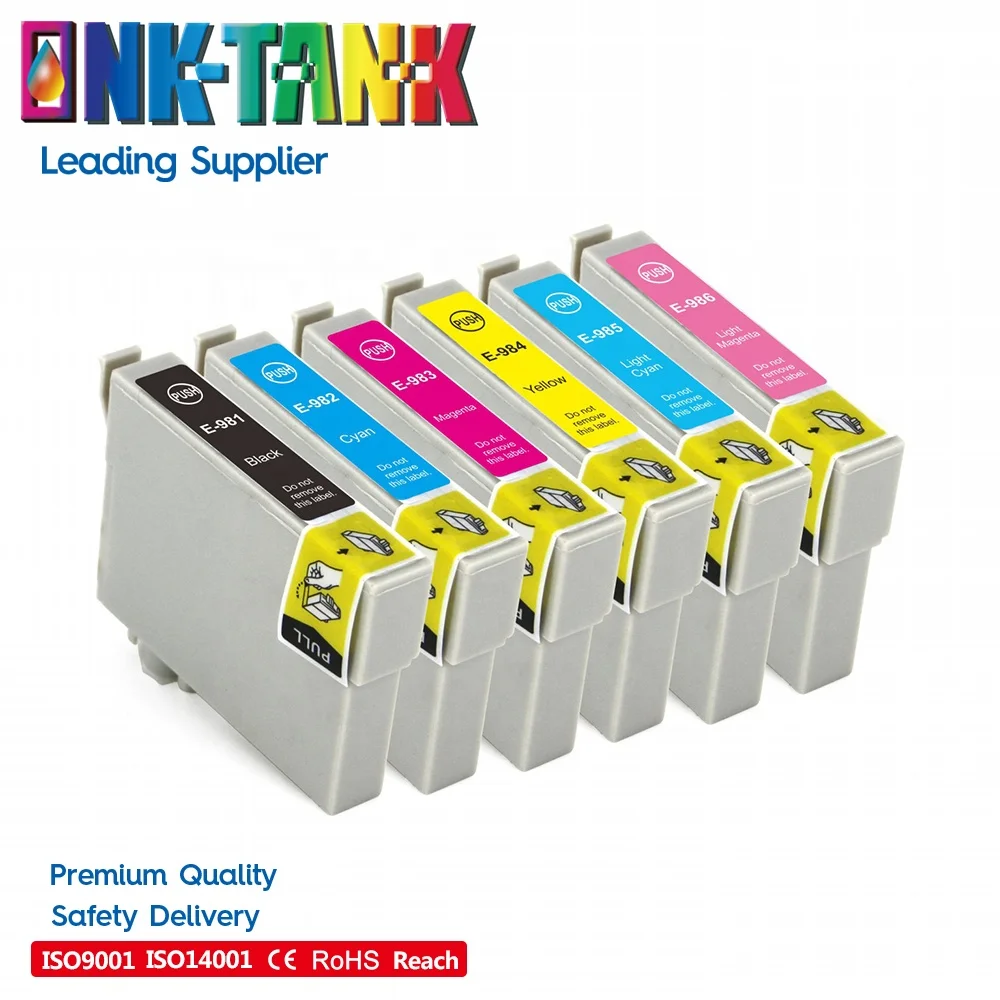 INK-TANK T98 T098 T0981 T99 T0992 Premium Color Compatible InkJet Ink Cartridge for Epson Printer