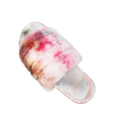 Новые поступления 2021, зимняя обувь для дома и спальни, модные мягкие плюшевые пушистые тапочки из искусственного меха для женщин