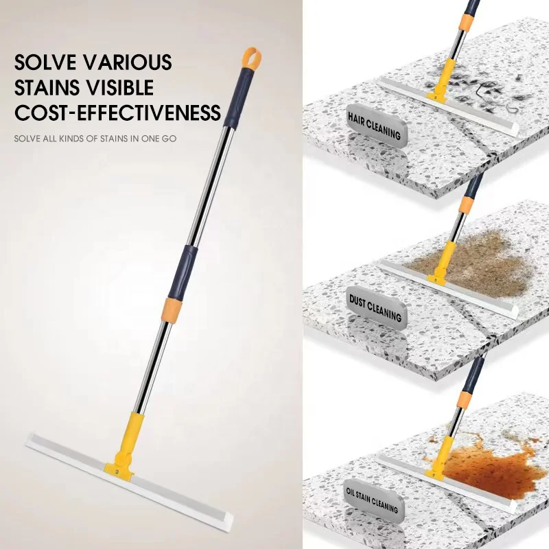 Household Cleaning Products Multifunctional 52CM 180 Degree Spin  Silicon Broom Floor Window Cleaner