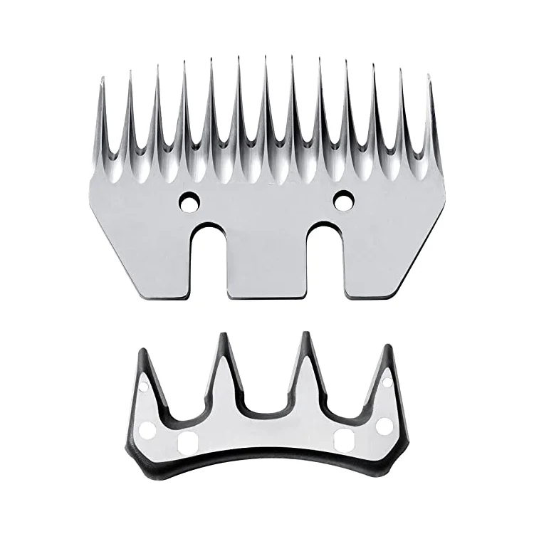 13 Teeth Straight Replacement Blades Sheep Shears Professional Stainless Steel Sheep Clipper Blades