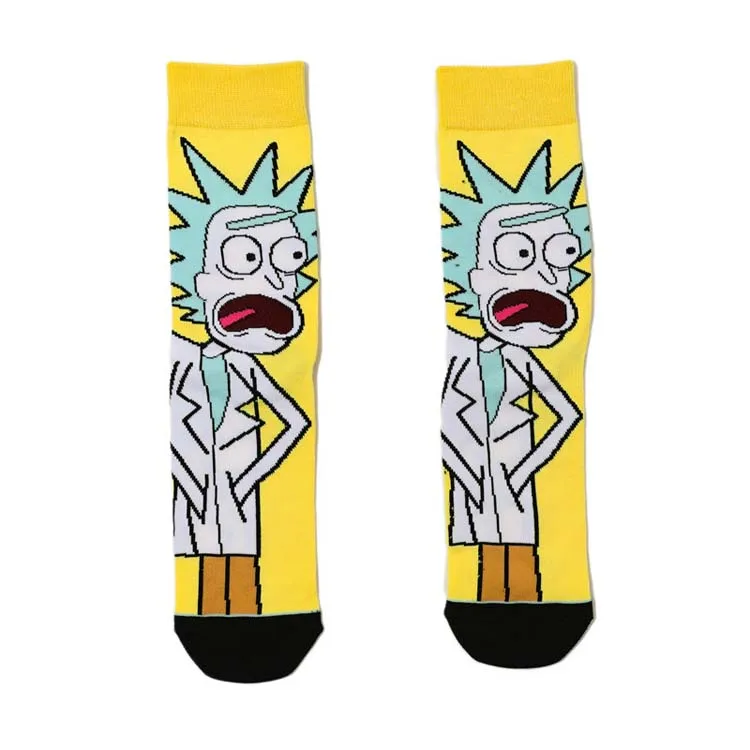 HY-1749 New 2023 Wholesale Men Socks Long tube Cotton Cartoon Man Stocking