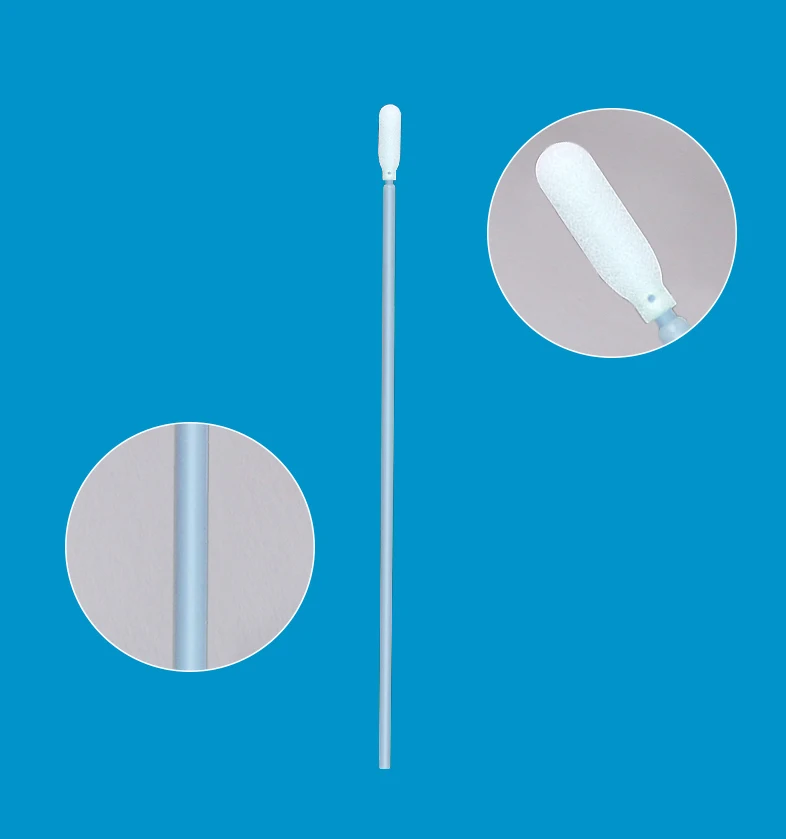 CM-FS740 500pcs 163mm long handle flexible tip dust free cleanroom foam industrial cleaning micro swab