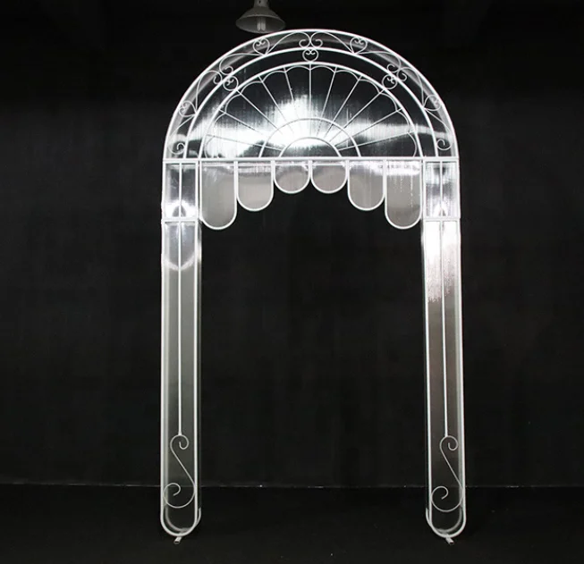 Iron Ella arch for wedding decoration stage props